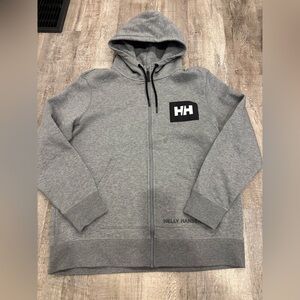 Helly Hansen Light Gray Hoodie with Logo